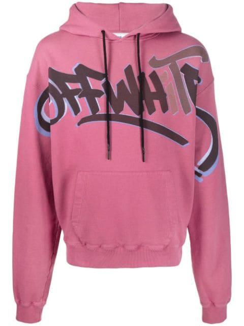 x Graffiti Milano by Leonardo Totino drawstring hoodie by OFF-WHITE