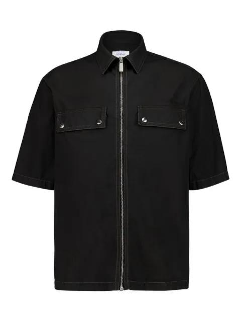 zip-fastening logo shirt by OFF-WHITE