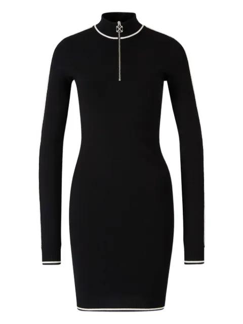 zip-fastening stripe-detail dress by OFF-WHITE