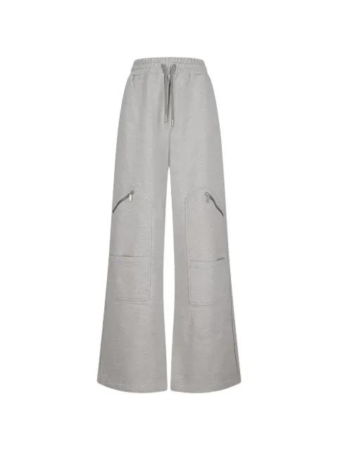 zip-pocket cargo track pants by OFF-WHITE