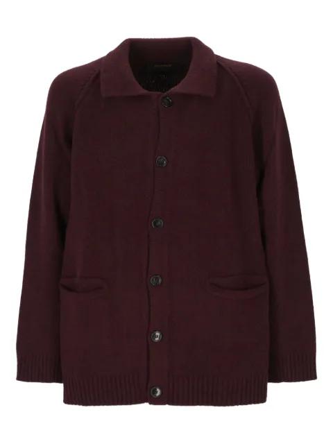 buttoned raglan-sleeve cardigan by OFFICINA 36