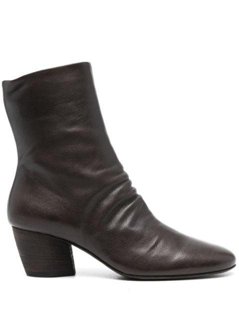 55mm leather ankle boots by OFFICINE CREATIVE