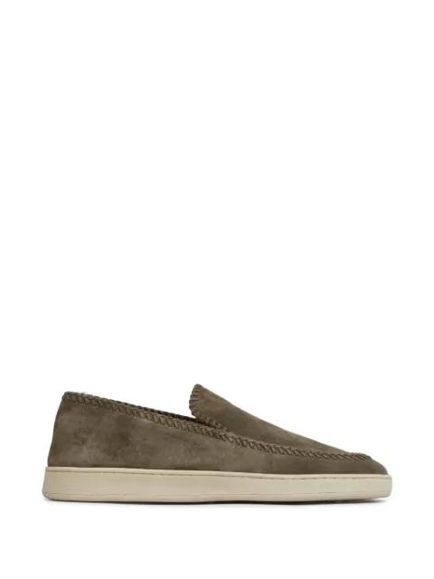 Herbie whipstitch-trim suede slip-ons by OFFICINE CREATIVE
