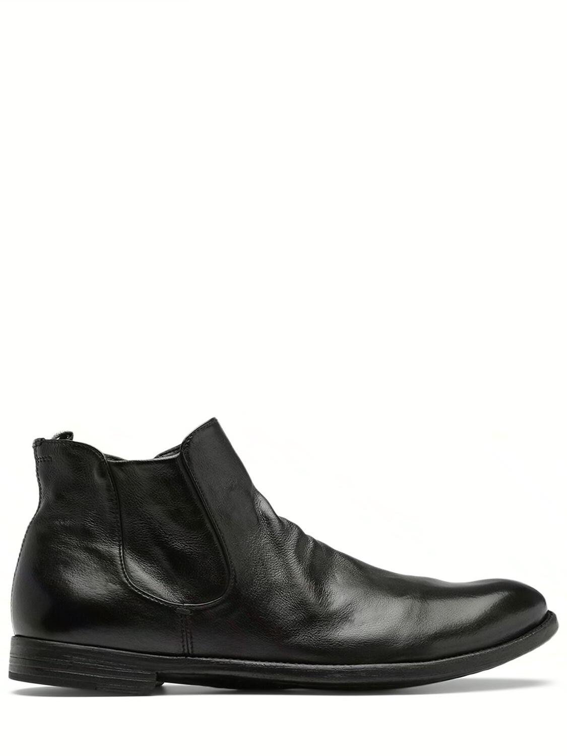 Ingnis Leather Ankle Boots by OFFICINE CREATIVE