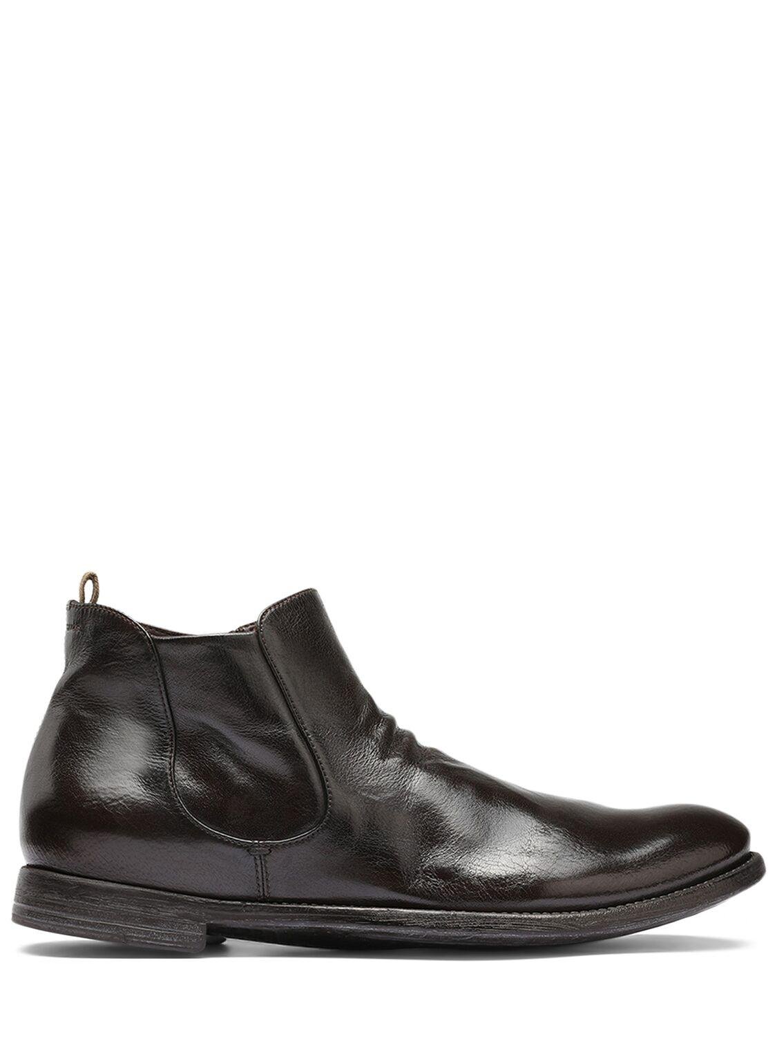 Ingnis Leather Ankle Boots by OFFICINE CREATIVE