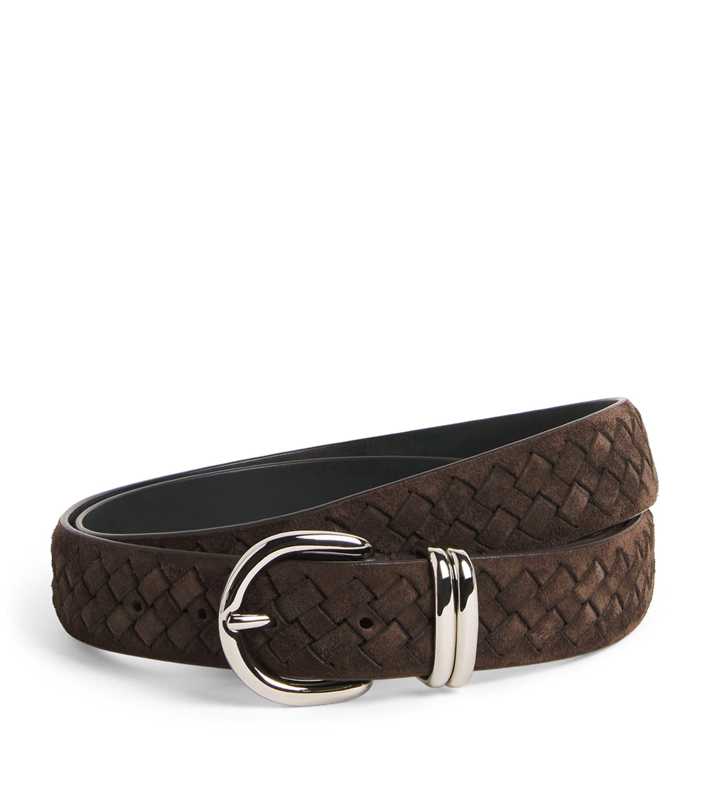 Officine Creative Suede Woven Belt by OFFICINE CREATIVE