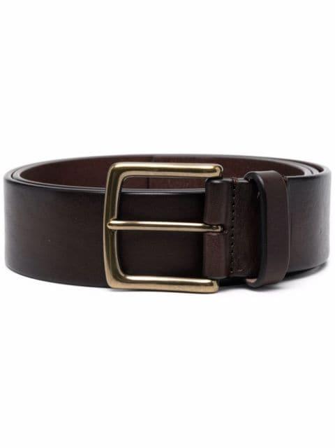grained buffalo leather belt by OFFICINE CREATIVE