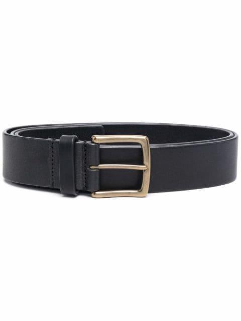 grained calf leather belt by OFFICINE CREATIVE