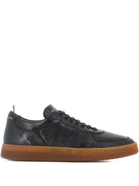 leather textured sneakers by OFFICINE CREATIVE