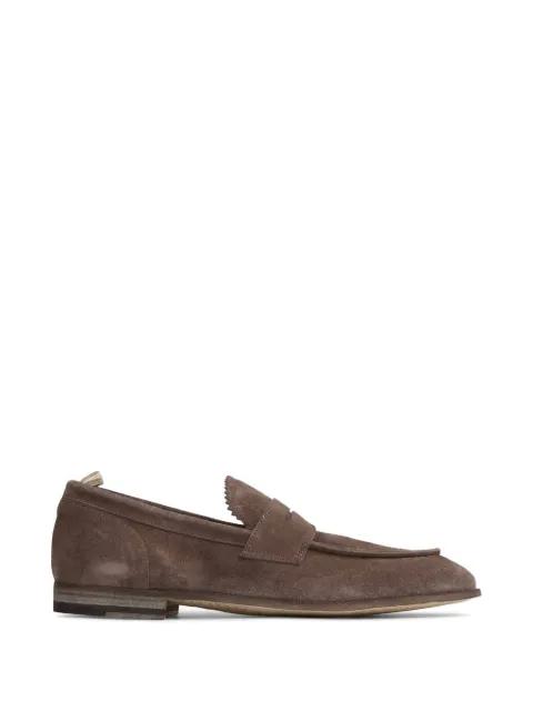 scalloped-detail penny-strap loafers by OFFICINE CREATIVE