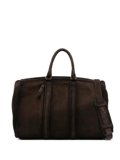 suede travel bag by OFFICINE CREATIVE