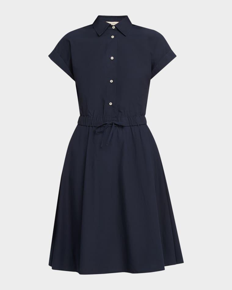 Anae Short-Sleeve Cotton Voile Mini Dress by OFFICINE GENERALE