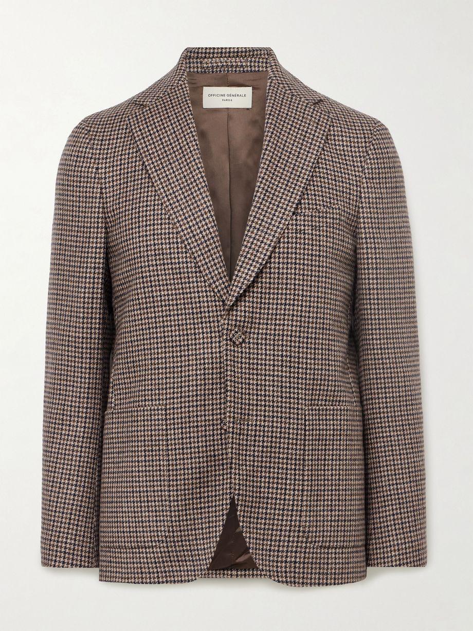 Arthus Houndstooth Wool-Blend Blazer by OFFICINE GENERALE