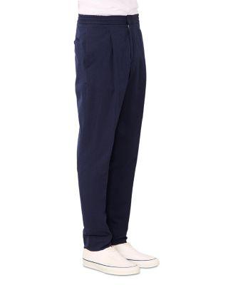 Drew Cotton Seersucker Trousers by OFFICINE GENERALE