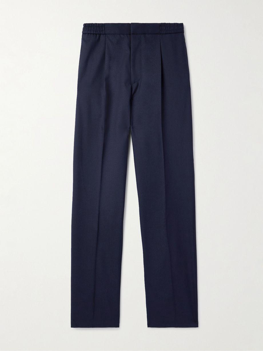 Drew Tapered Pleated Wool Trousers by OFFICINE GENERALE