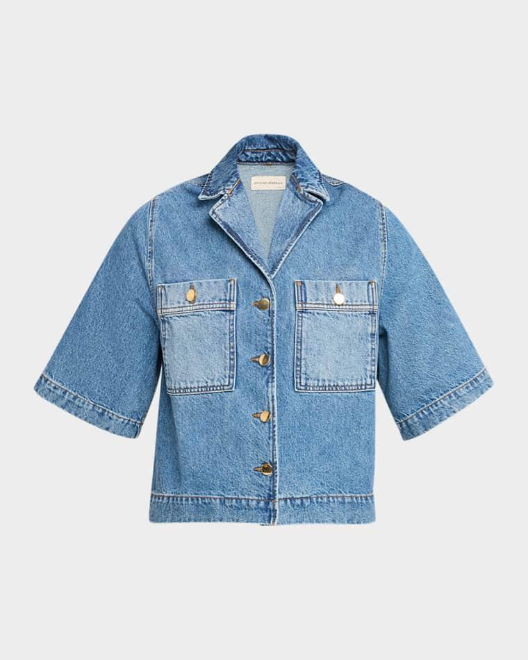 Enna Wash Cotton Denim Shirt by OFFICINE GENERALE