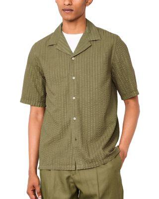 Eren Short Sleeve Seersucker Shirt by OFFICINE GENERALE