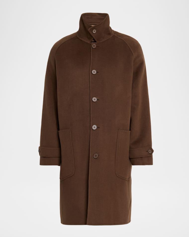 Men's Double Split Wool Coat by OFFICINE GENERALE