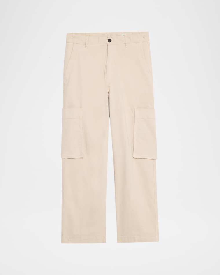 Men's Pale Grey Cotton Naim Cargo Pants by OFFICINE GENERALE