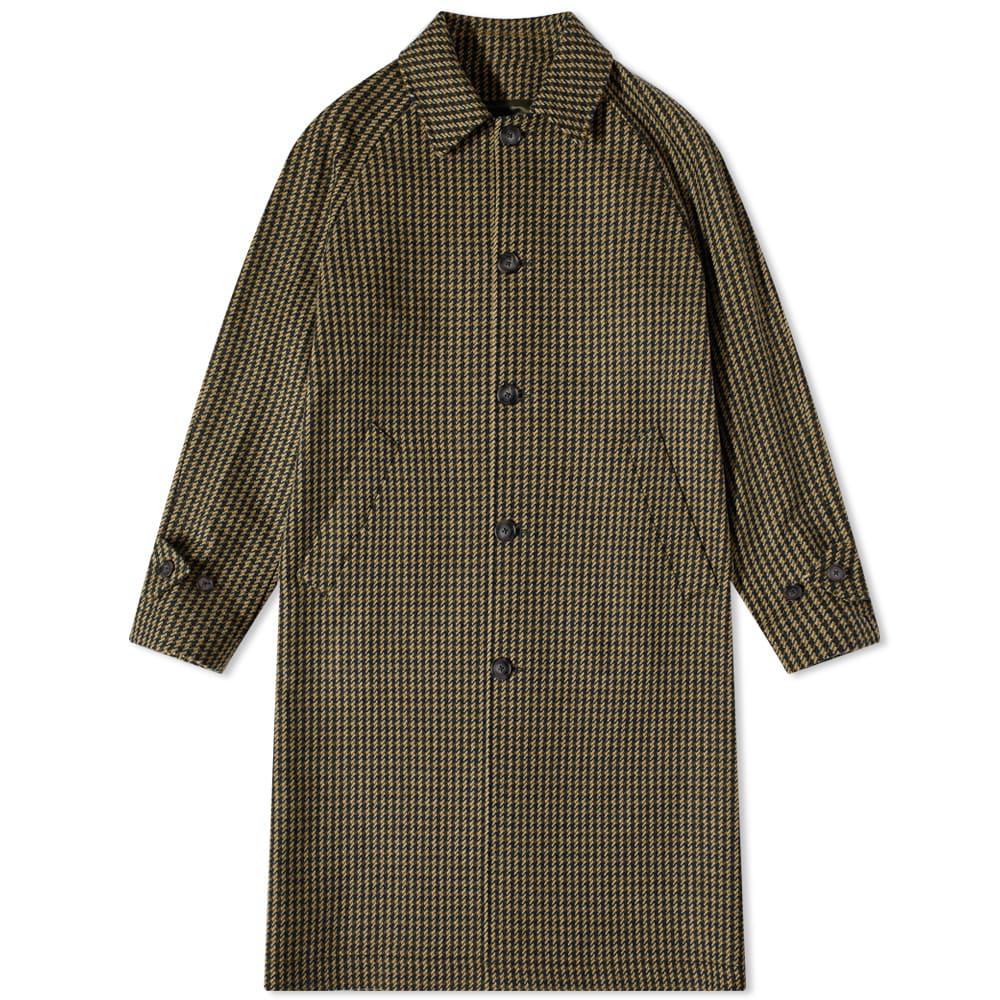 Officine Generale Hudson Houndstooth Car Coat by OFFICINE GENERALE