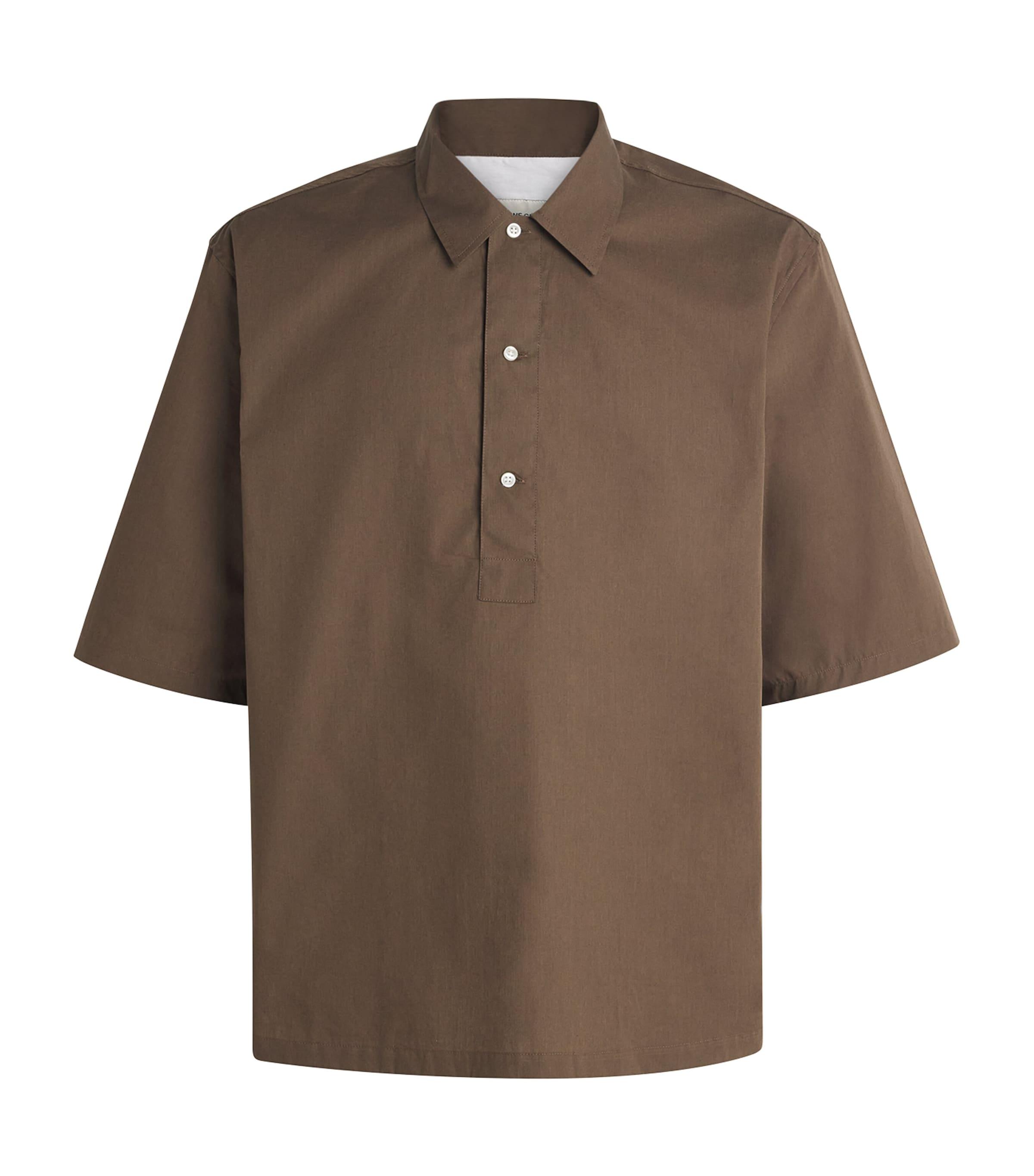 Officine Generale Organic Cotton Half-Placket Joris Shirt by OFFICINE GENERALE
