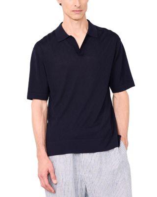 Pele Texture Sweater Polo by OFFICINE GENERALE