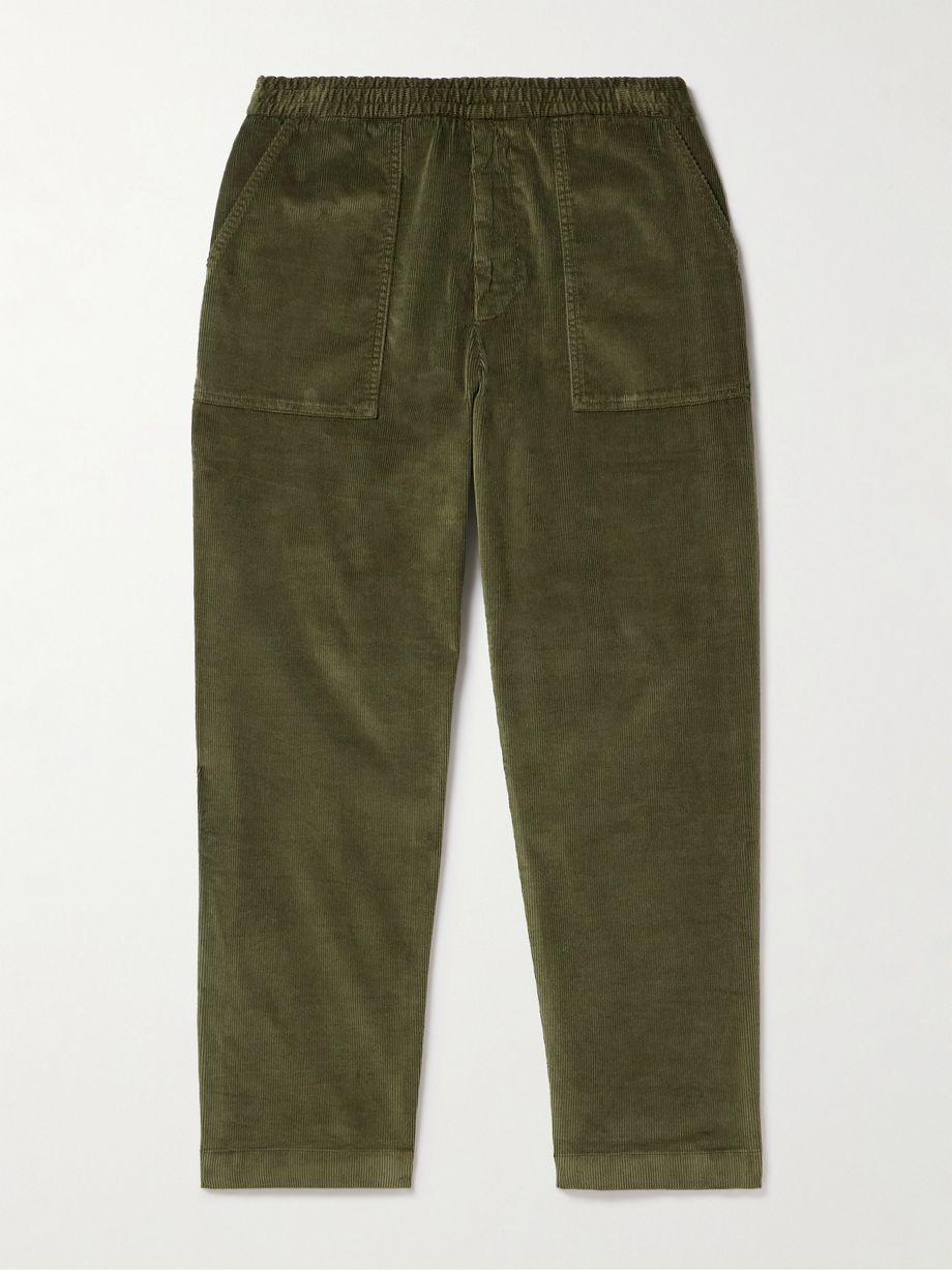 Wylson Tapered Garment-Dyed Cotton-Blend Corduroy Trousers by OFFICINE GENERALE