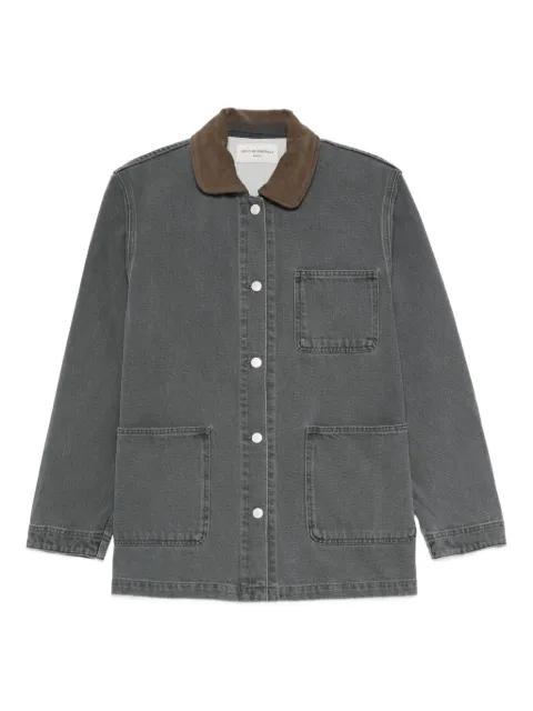 corduroy-collar denim jacket by OFFICINE GENERALE