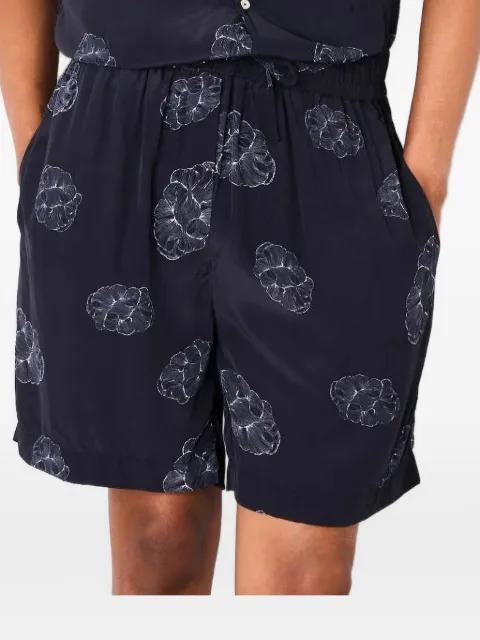 floral-print drawstring shorts by OFFICINE GENERALE