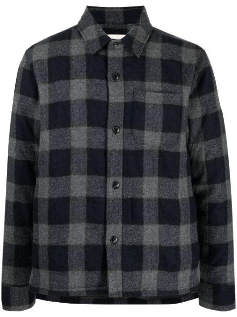 gingham-check virgin-wool jacket by OFFICINE GENERALE