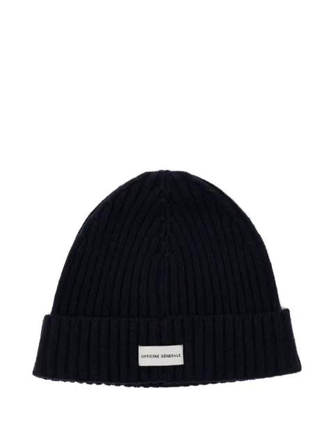 logo-patch beanie by OFFICINE GENERALE