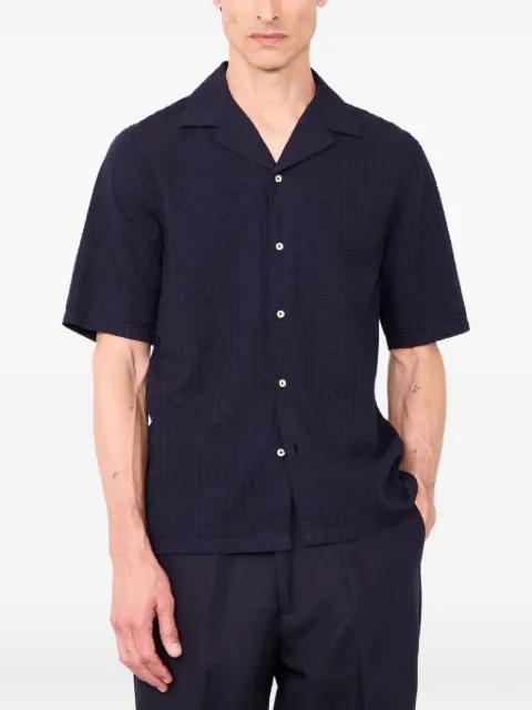 seersucker-effect short-sleeve shirt by OFFICINE GENERALE