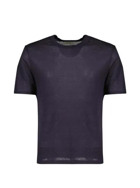 short-sleeved linen T-shirt by OFFICINE GENERALE
