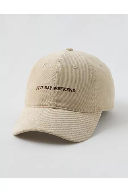 OFFLINE By Aerie Corduroy Baseball Hat Women's Heather Frost by OFFLINE