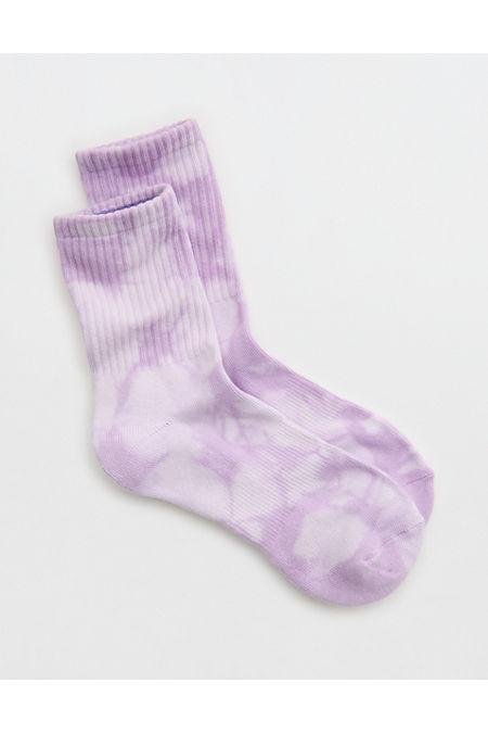 OFFLINE By Aerie Crew Socks Women's Purple Wash One Size by OFFLINE