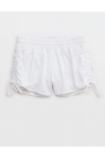 OFFLINE By Aerie Low Rise Ruched Hot Stuff Short Women's White M by OFFLINE