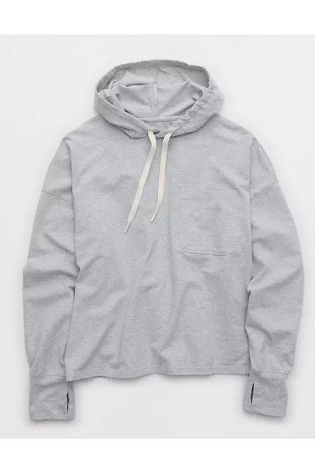 OFFLINE By Aerie OG Cotton Hoodie Women's Medium Heather Gray by OFFLINE