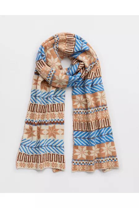 OFFLINE By Aerie Print Blanket Scarf Women's Sky Blue by OFFLINE