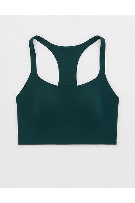 OFFLINE By Aerie Real Me Hold Up Racerback Sports Bra Women's Deep Forest Green XL by OFFLINE