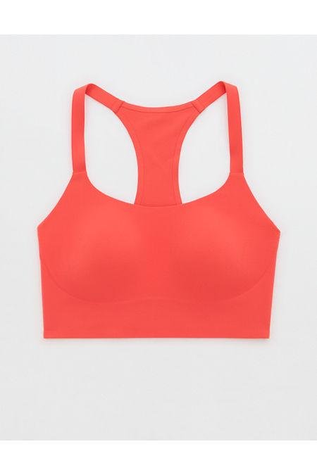 OFFLINE By Aerie Real Me Hold Up Racerback Sports Bra Women's Resort Red S by OFFLINE