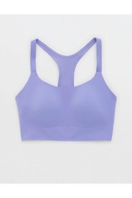 OFFLINE By Aerie Real Me Hold Up Scallop Sports Bra Women's Solar Violet XXS by OFFLINE
