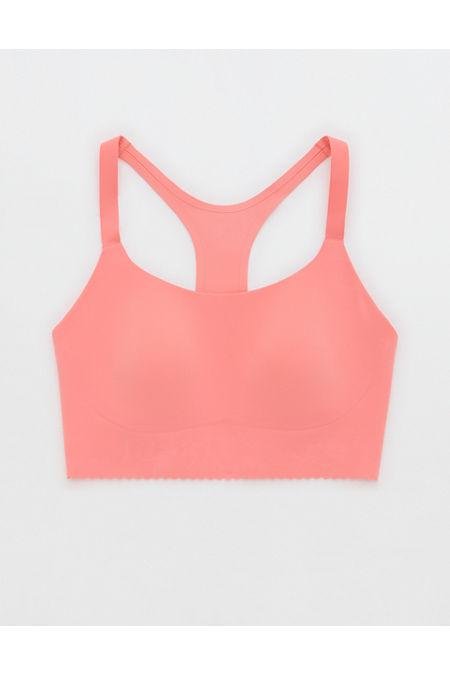 OFFLINE By Aerie Real Me Hold Up Scallop Sports Bra Women's Spicy Coral XXS by OFFLINE