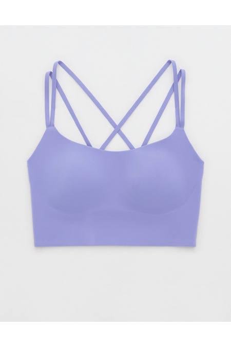 OFFLINE By Aerie Real Me Hold Up Sports Bra Women's Solar Violet XXS by OFFLINE