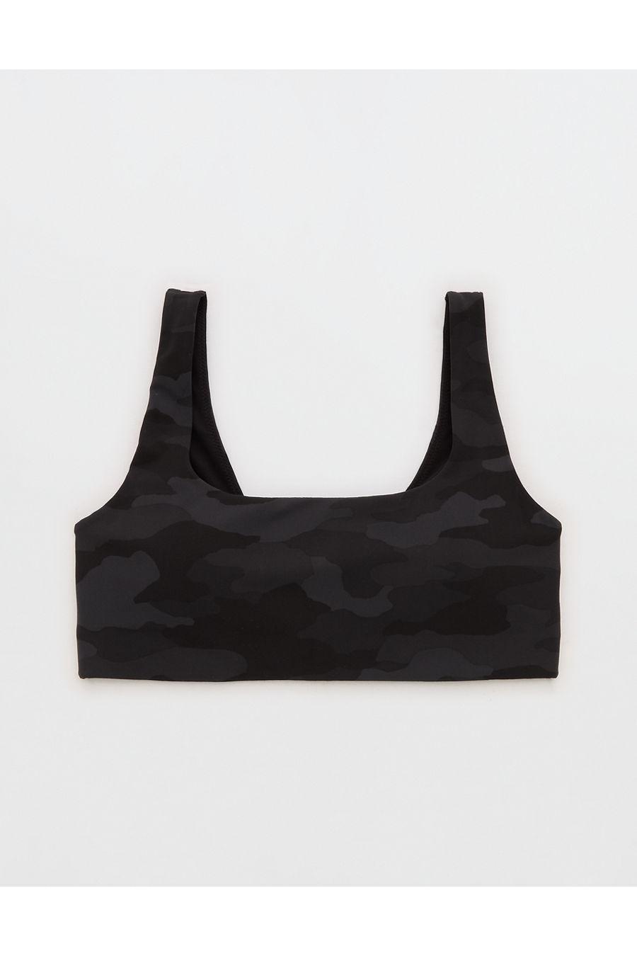 OFFLINE By Aerie Real Me XTRA Classic Sports Bra Women's Black Charcoal by OFFLINE