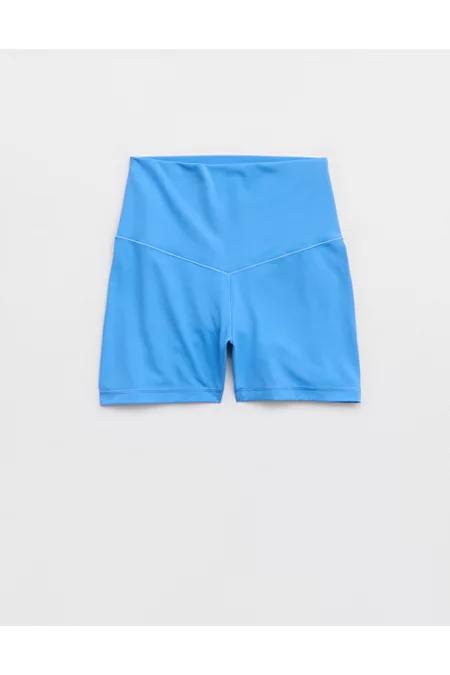 OFFLINE By Aerie Real Me XTRA High Waisted 3" Bike Short Women's Tidal Blue by OFFLINE