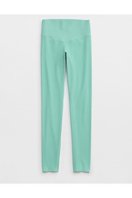 OFFLINE By Aerie Real Me Xtra Hold Up Scallop Legging Women's Retro Jade XL by OFFLINE