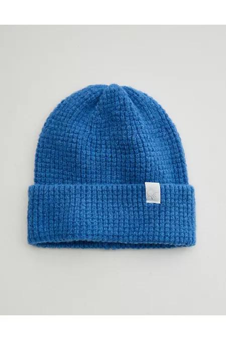 OFFLINE By Aerie Waffle Beanie Women's Sky Blue by OFFLINE OFFLINE By Aerie Waffle Beanie Women's Sky Blue by OFFLINE