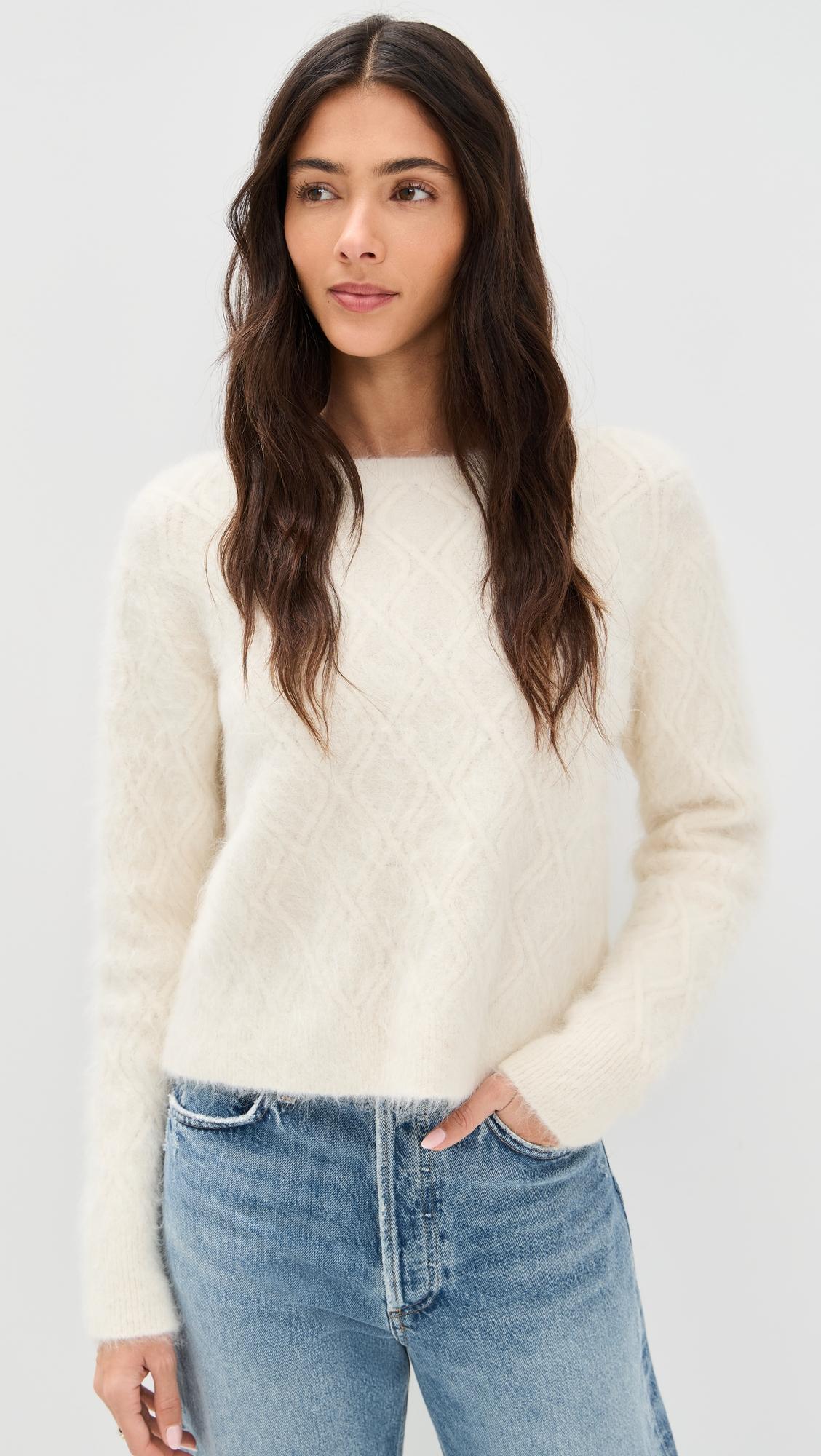 Viola Alpaca Crewneck Sweater by OGD ONE GREY DAY