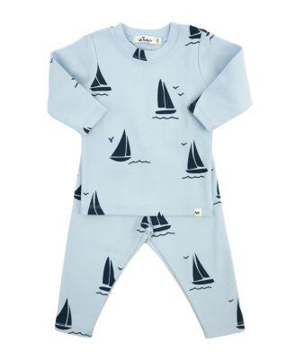 Boys' Denim Sailboat Print 2-Piece Set - Baby by OH BABY!