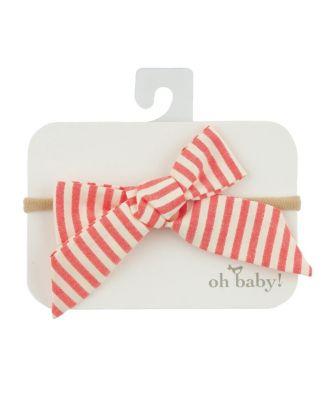 Girls' Tie Bow Cabana Headband - Baby by OH BABY!